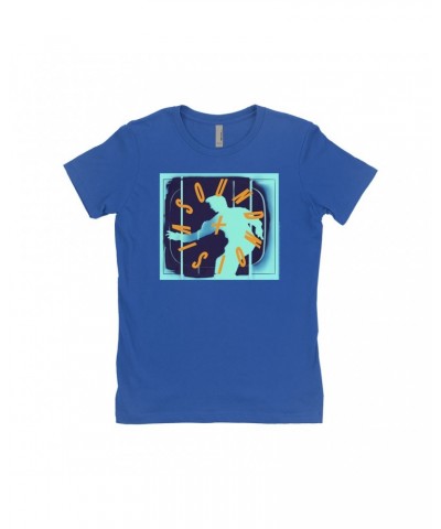 David Bowie Ladies' Boyfriend T-Shirt | Sound Vision Logo Shirt $7.98 Shirts