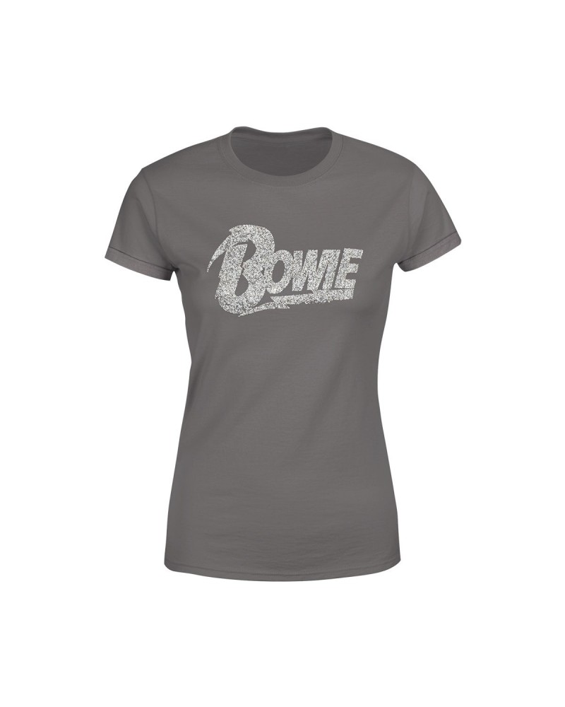 David Bowie Bowie Glitter Logo T-shirt $11.90 Shirts