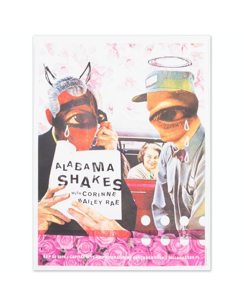 Alabama Shakes Show Poster - Sep. 20 2016 Capital City Amphitheater Cascades Park $12.30 Decor