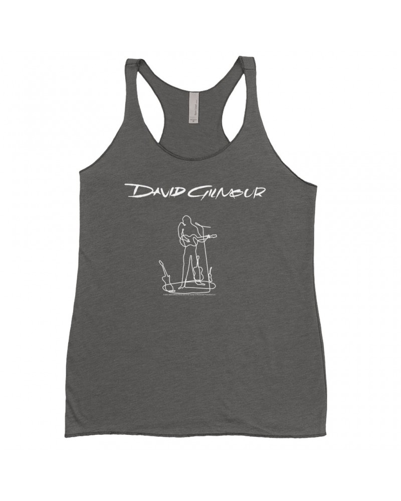 David Gilmour Ladies' Tank Top | Sketch Shirt $13.32 Shirts