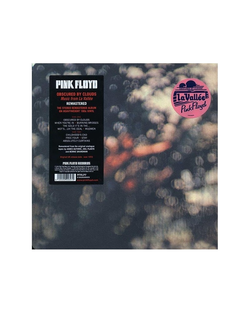 Pink Floyd LP - Obscured By Clouds (180g) (remastered) (Radius corners) (Vinyl) $19.84 Vinyl