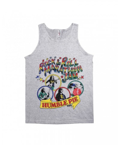 Humble Pie Unisex Tank Top | Rock N' Roll Marathon Jam 1980 Distressed Shirt $7.98 Shirts