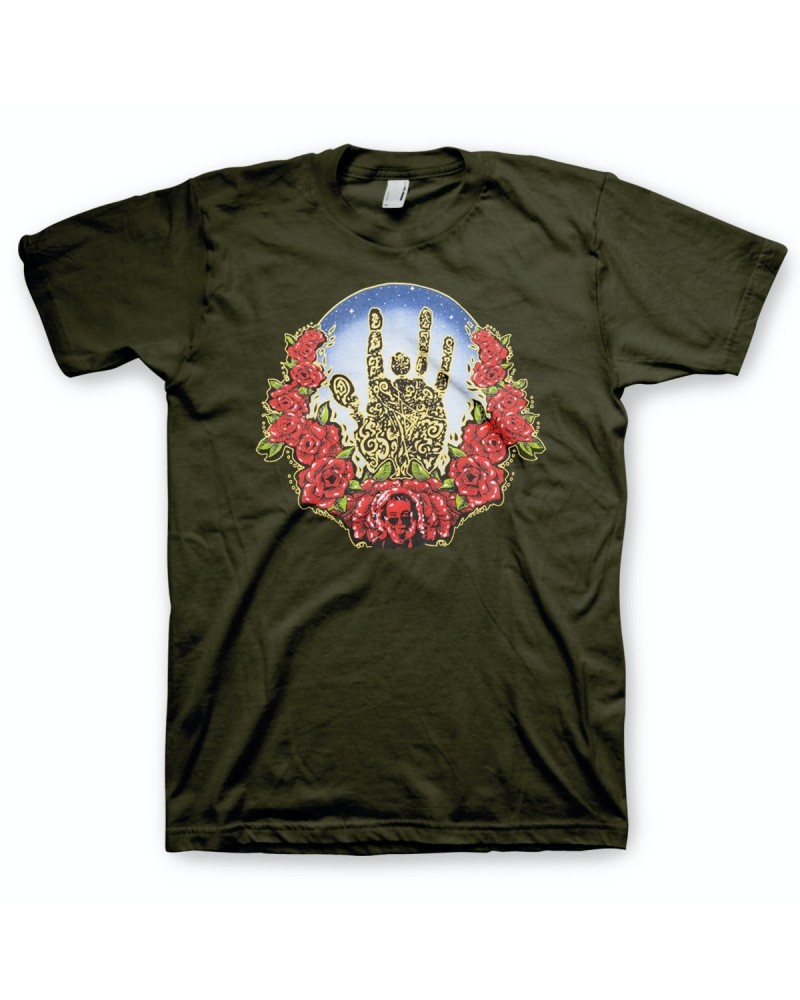 Jerry Garcia Rose Wreath Organic T-Shirt $6.48 Shirts