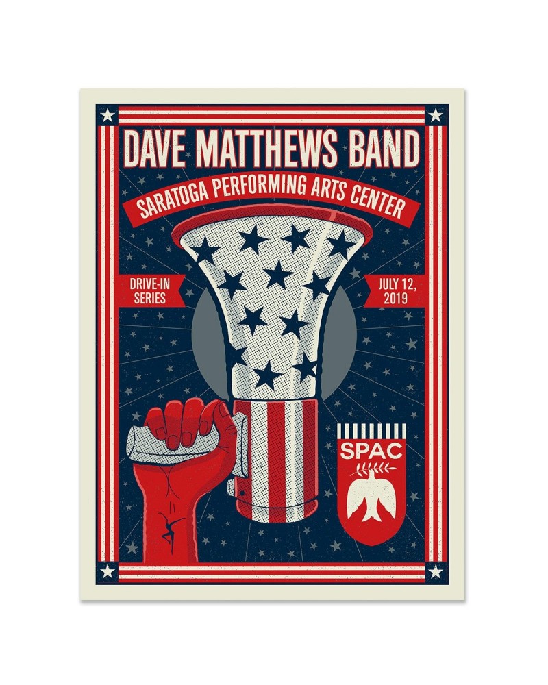 Dave Matthews Band Drive-In Poster – Saratoga Springs NY – 7/12/19 $19.50 Decor