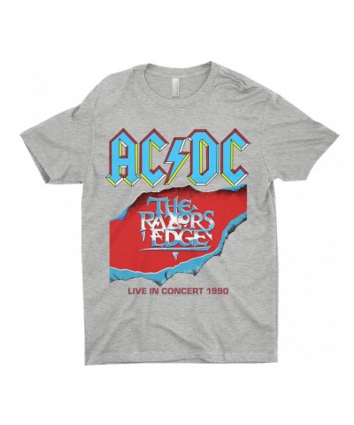 AC/DC T-Shirt | Bold Primary Color Razors Edge Cover Design Shirt $8.48 Shirts