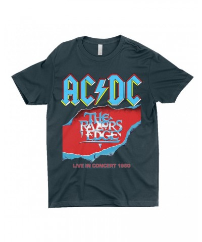 AC/DC T-Shirt | Bold Primary Color Razors Edge Cover Design Shirt $8.48 Shirts