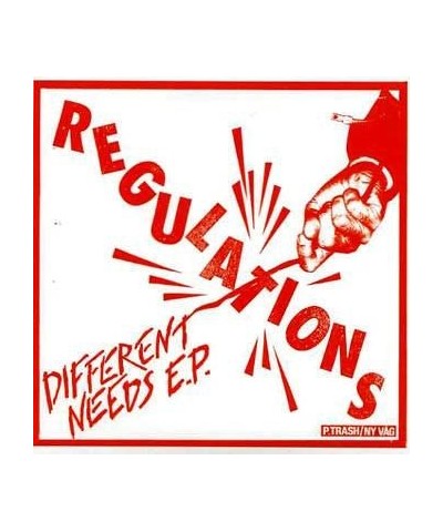 Regulations – Different Needs E.P. 7" $2.80 Vinyl