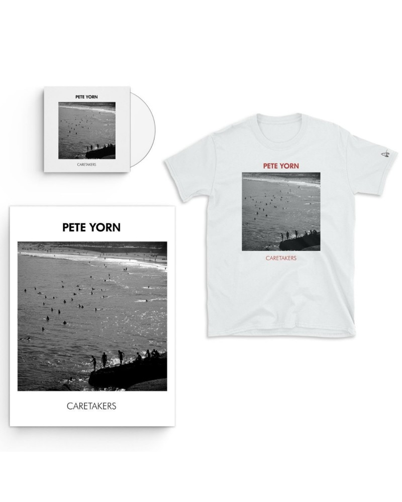 Pete Yorn Caretakers CD or Digital Download Limited Edition Autographed Poster and Exclusive T-shirt Bundle $28.70 CD