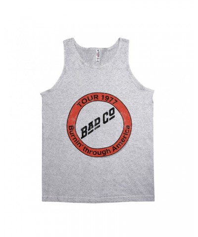 Bad Company Unisex Tank Top | Burnin Sky Tour 1977 Distressed Shirt $11.98 Shirts