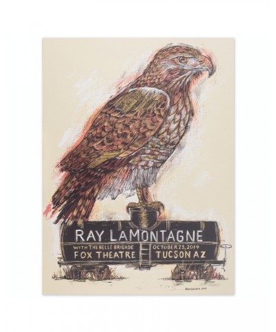 Ray LaMontagne 2014 Tucson AZ. Event Poster $10.50 Decor