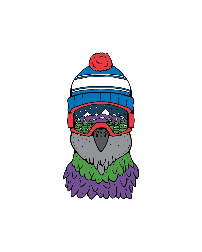 Pigeons Playing Ping Pong Goggle Bird Sticker $2.50 Accessories