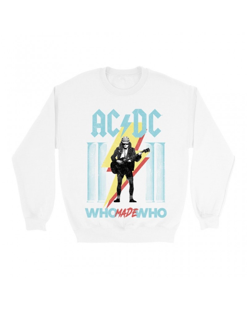 AC/DC Sweatshirt | Pastel Who Made Who Sweatshirt $10.49 Sweatshirts