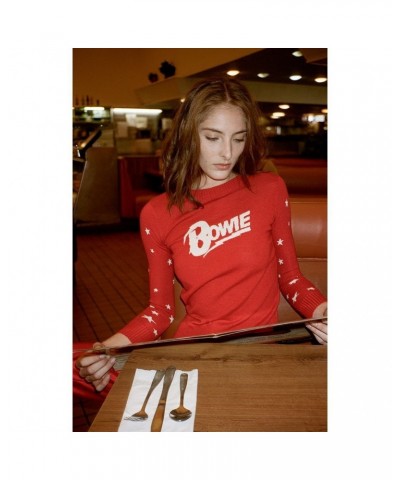 David Bowie Let's Dance Red Sweater $133.73 Sweatshirts