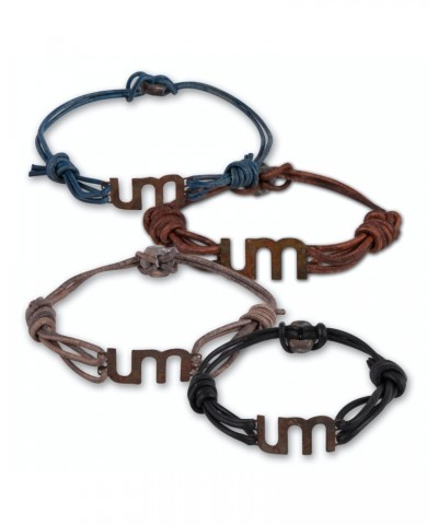 Umphrey's McGee UM Leather/Carbon Steel Unisex Bracelet $12.95 Accessories